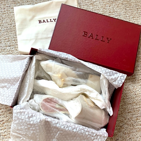 BALLY Switzerland JORIA 55 mule sandals slip-on. Gold buckle. Made in Italy - Picture 3 of 8